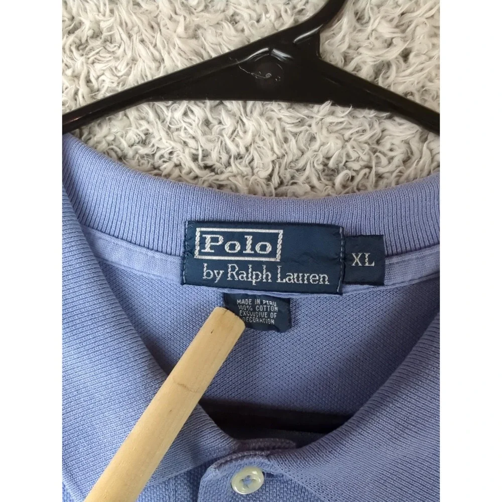 Polo Ralph Lauren Men's Pique Polo Light Blue Pullover Size XL Tall